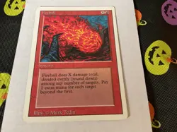 Mtg Magic The Gathering Unlimited Edition Fireball - Image 1