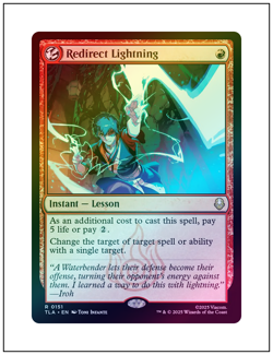 Redirect Lightning, Foil, Avatar, Magic the Gathering MTG NM - Image 1