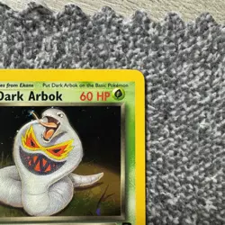 VINTAGE Dark Arbok TCG 2/82 Team Rocket Holo Rare Pokemon NM - SWIRL ON TONGUE - Image 5
