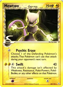 Pokemon TCG Mewtwo Delta Species Non-Holo 24/110 Holon Phantoms Regular LP/MP - Image 1