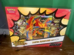 Pokemon Ascended Heroes Mega Emboar EX Box Sealed New Fast Shipping - Image 1