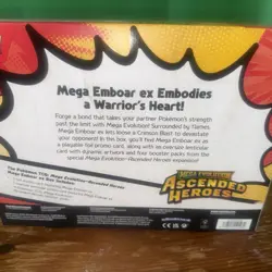 Pokemon Ascended Heroes Mega Emboar EX Box Sealed New Fast Shipping - Image 3