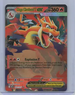 Mega Charizard Y ex 022/217 Double Rare Ascended Heroes Pokemon Near Mint - Image 1