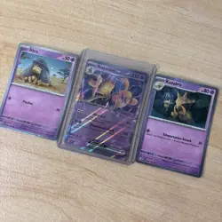 Abra Kadabra & Alakazam ex SVP 050 MINT 151 Promo 3 Card Set Pokemon MINT MT - Image 1