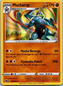 Machamp 026/073 Holo Rare Champion's Path Pokemon Near Mint - Image 1