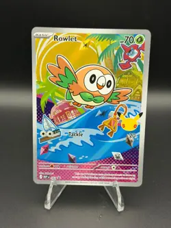 Rowlet 043 Holo Promo ME: Mega Evolution Promo Pokemon Near Mint - Image 1