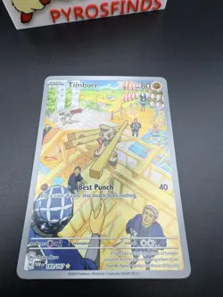 Pokemon TCG, Twilight Masquerade, Timburr 183/167 ilIustration Rare Near Mint. - Image 4