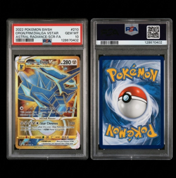 Pokemon Origin Forme Dialga VSTAR Secret Rare Holo Astral Radiance #210/189 PSA… - Image 1