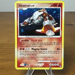 2008 Pokemon Heatran Holo Rare Legends Awakened 6/146 Holo MP - Image 1