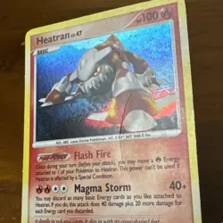 2008 Pokemon Heatran Holo Rare Legends Awakened 6/146 Holo MP - Image 2