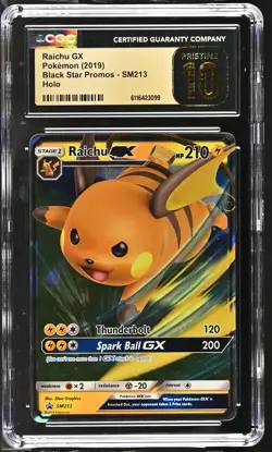 Raichu Gx SM213 Holo - Pokemon Black Star Promos CGC 10 Pristine - Image 1