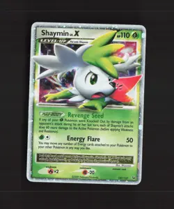Shaymin LV.X 127/127 Platinum Ultra Rare Holo Pokemon Card MP - Image 1