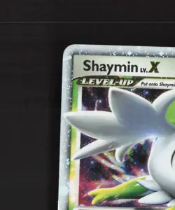Shaymin LV.X 127/127 Platinum Ultra Rare Holo Pokemon Card MP - Image 3