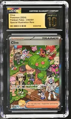 Clive 236/091 SIR - Pokemon Paldean Fates CGC 10 Pristine - Image 1