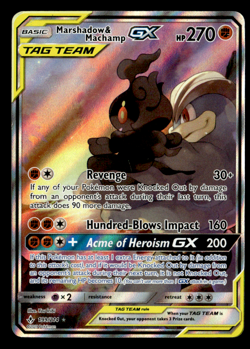 Marshadow & Machamp GX (Full Art) SM - Unbroken Bonds 199/214 MP Pokemon TCG - Image 1