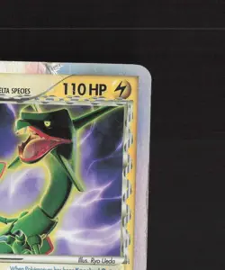 Rayquaza ex δ 97/101 EX Dragon Frontiers Ultra Rare Holo Pokemon Card DMG - Image 4