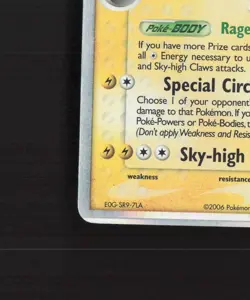 Rayquaza ex δ 97/101 EX Dragon Frontiers Ultra Rare Holo Pokemon Card DMG - Image 5