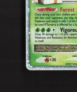 Torterra LV.X DP09 Diamond & Pearl Black Star Promo Holo Pokemon Card MP - Image 5