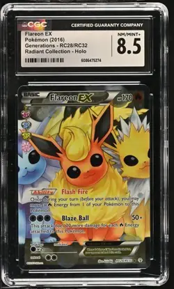 Flareon EX RC28/RC32 - Pokemon Generations: Radiant Collection CGC 8.5 NM/Mint+ - Image 1