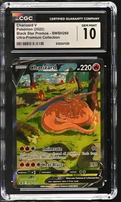 Charizard V SWSH260 - Pokemon Black Star Promos CGC 10 Gem Mint - Image 1