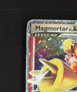 Magmortar LV.X 123/123 Mysterious Treasures Ultra Rare Holo Pokemon Card DMG - Image 3