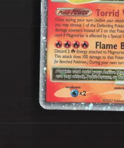 Magmortar LV.X 123/123 Mysterious Treasures Ultra Rare Holo Pokemon Card DMG - Image 5