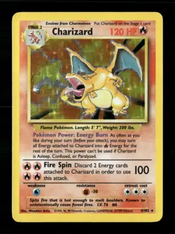 Charizard Holo Rare Holo Base Set 004/102 HP Pokemon TCG - Image 1
