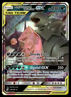 Mega Sableye & Tyranitar GX Ultra Rare SM - Unified Minds 126/236 NM Pokemon TCG - Image 1
