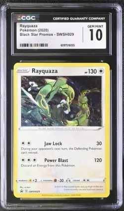 Rayquaza SWSH029 - Pokemon Black Star Promos CGC 10 Gem Mint - Image 1