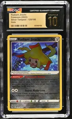 Radiant Jirachi 120/195 - Pokemon Silver Tempest CGC 10 Pristine - Image 1