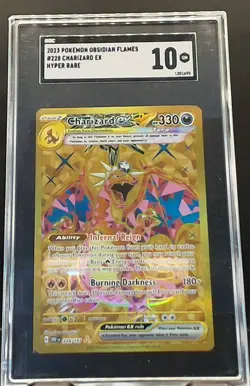 Charizard ex 228/197 HR - Pokemon Obsidian Flames SGC 10 Gem Mint - Image 1
