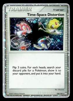 Time-Space Distortion Holo Rare Mysterious Treasures 124/123 LP Pokemon TCG - Image 1