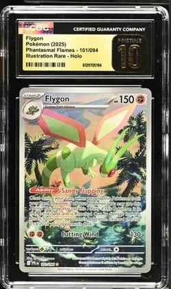 Flygon 101/194 IR - Pokemon Phantasmal Flames CGC 10 Pristine - Image 1