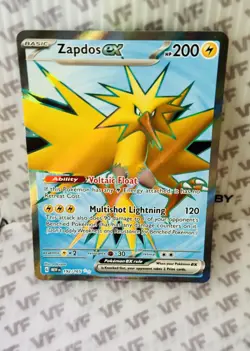 Zapdos Ex 192/165 Full Art -Scarlet & Violet 151 - Pokemon Card TCG Full NM Alt - Image 3