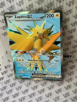 Zapdos Ex 192/165 Full Art -Scarlet & Violet 151 - Pokemon Card TCG Full NM Alt - Image 4