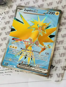 Zapdos Ex 192/165 Full Art -Scarlet & Violet 151 - Pokemon Card TCG Full NM Alt - Image 5