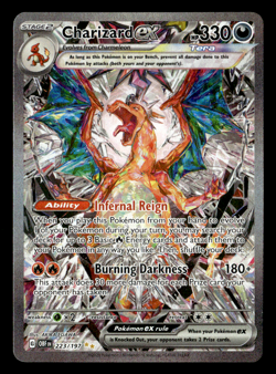 Charizard ex SIR Holo SV03: Obsidian Flames 223/197 NM Pokemon TCG - Image 1