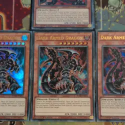 Yugioh Bystial Baldrake BLMR-EN069 & 3 x Dark Armed Dragon EN054 Ultra Mint - Image 3