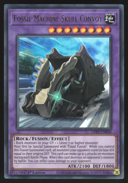 Fossil Machine Skull Convoy - GFP2-EN019 - Ultra Rare - 1st Edition Yugioh - Image 1