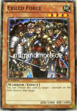 Yu-Gi-Oh 1x Exiled Force - - - BP01 - Starfoil - Battle Pack - Image 1