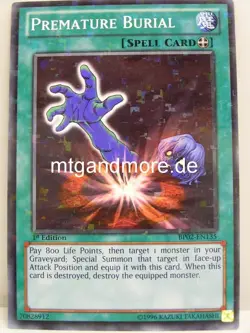 Yu-Gi-Oh - 1x Premature Burial - Mosaic Rare - BP02 - War of the Giants - Image 1
