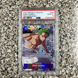 One Piece Zoro-Juurou PSA 10 (Treasure Rare) ST18-004 OP09 ENGLISH GEM MINT - Image 1