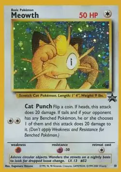 Meowth - 10 - Pokemon Trading Card Game (Game Boy) DMG, English Pokemon Promos - Image 1