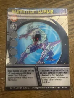 Bakugan Battle Brawlers Summon Wave Ability Card 40/48 BA172 NM Near Mint Holo - Image 1