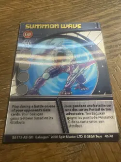 Bakugan Battle Brawlers Summon Wave Ability Card 40/48 BA172 NM Near Mint Holo - Image 3