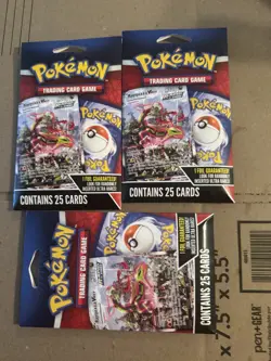 POKEMON TCG, RAYQUAZA V MAX 1 FOIL CARD GUARANTEED, 25 CARDS, (OBP) - Image 1