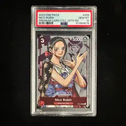 PSA 10 Nico Robin One Piece Premium Card Collection 25th Anniversary 008 English - Image 1