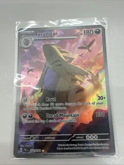 Pokemon TCG Tyranitar Scarlet & Violet Paldea Evolved Holo Card 222/193 - Image 1