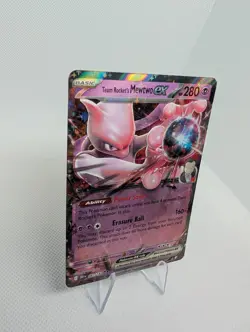 Pokemon 2025 Destined Rivals Team Rockets Mewtwo EX Holo Card 081/182 NM - Image 2