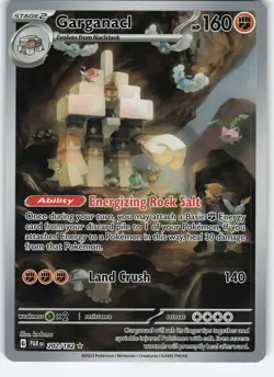 Garganacl - 202/182 Illustration Rare Holo SV04: Paradox Rift NM Pokemon - Image 1